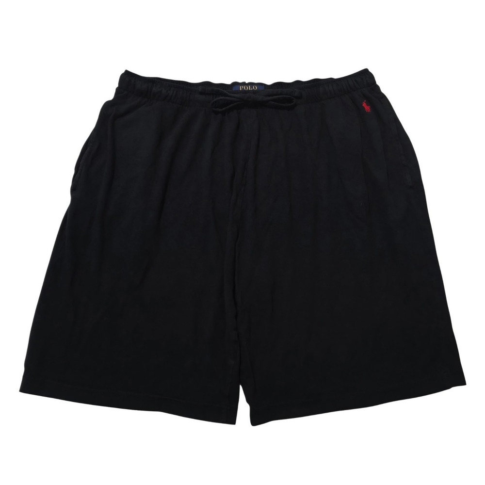 Polo Ralph Lauren Sleep Shorts Mens L Large Sleepwear Black Lounge Red Pony